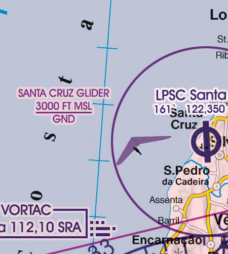 Rogers Data VFR Flugkarte Portugal 1:500.000, laminiert