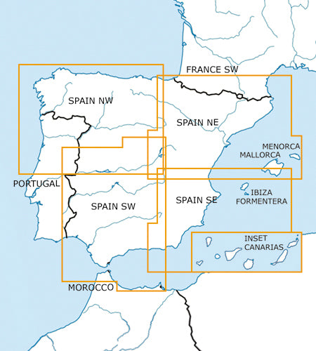 Rogers Data VFR Flugkarte Spanien Nord West 1:500.000, laminiert