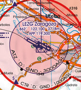 Rogers Data VFR Flugkarte Spanien Nord Ost 1:500.000, laminiert