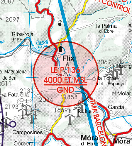 Rogers Data VFR Flugkarte Spanien Süd West 1:500.000, laminiert