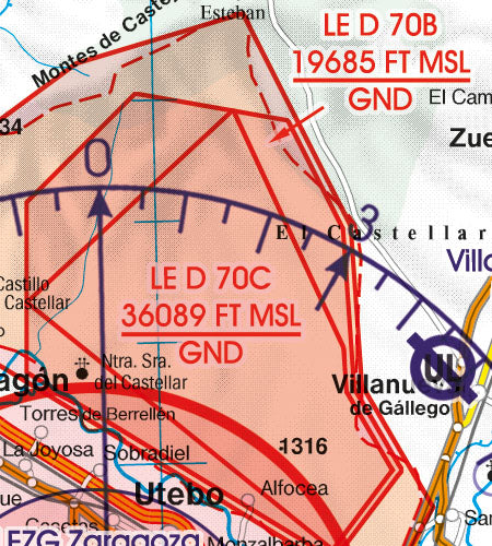 Rogers Data VFR Flugkarte Spanien Süd West 1:500.000, laminiert