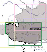 VFR Flugkarten Österreich 5er Set 1:200.000, laminiert