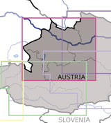 VFR Flugkarten Österreich 5er Set 1:200.000, laminiert