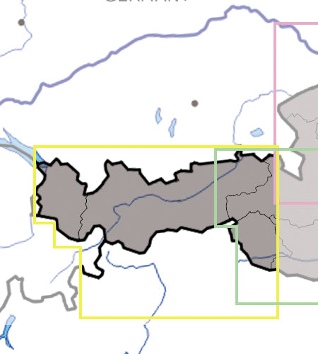 VFR Flugkarten Österreich 5er Set 1:200.000, laminiert