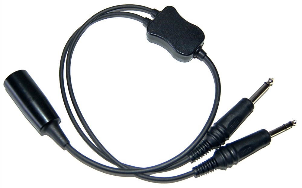 Aviation-Headset Adapterkabel U174 Buchse auf PJ-Stecker