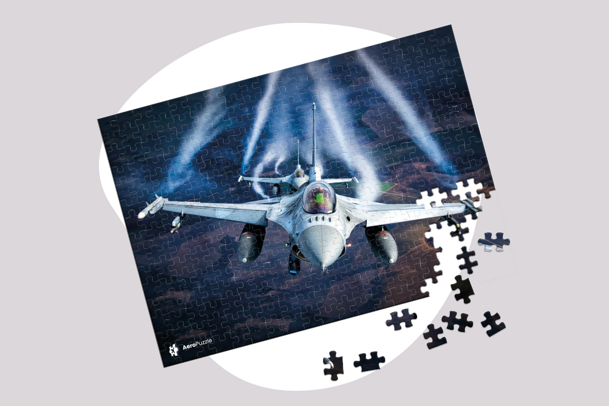 AeroPuzzle flight puzzle - F-16 - Baltic Air Policing