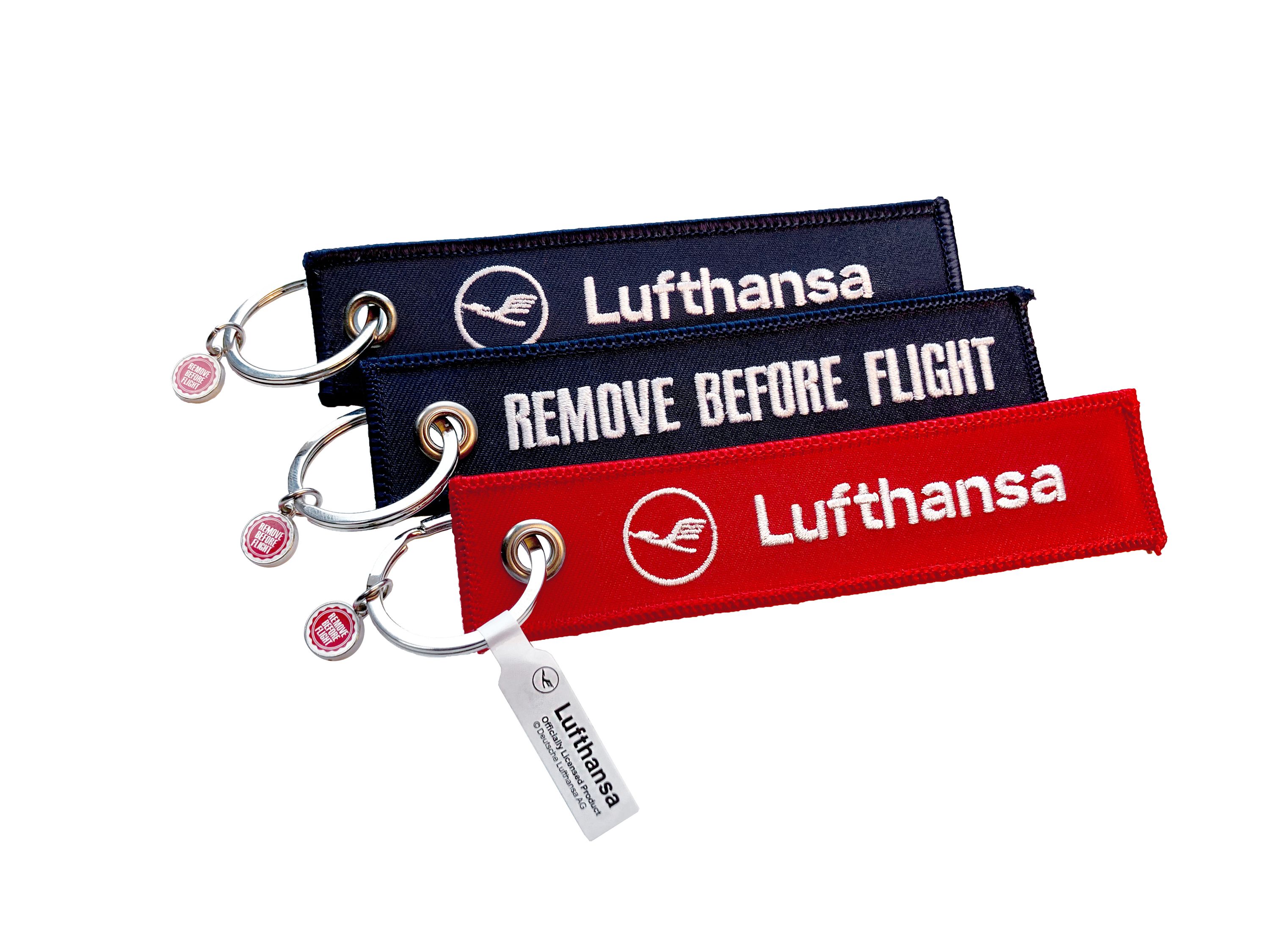 RBF Schlüsselanhänger Lufthansa/Airbus A350/Remove Before Flight 3er-Set