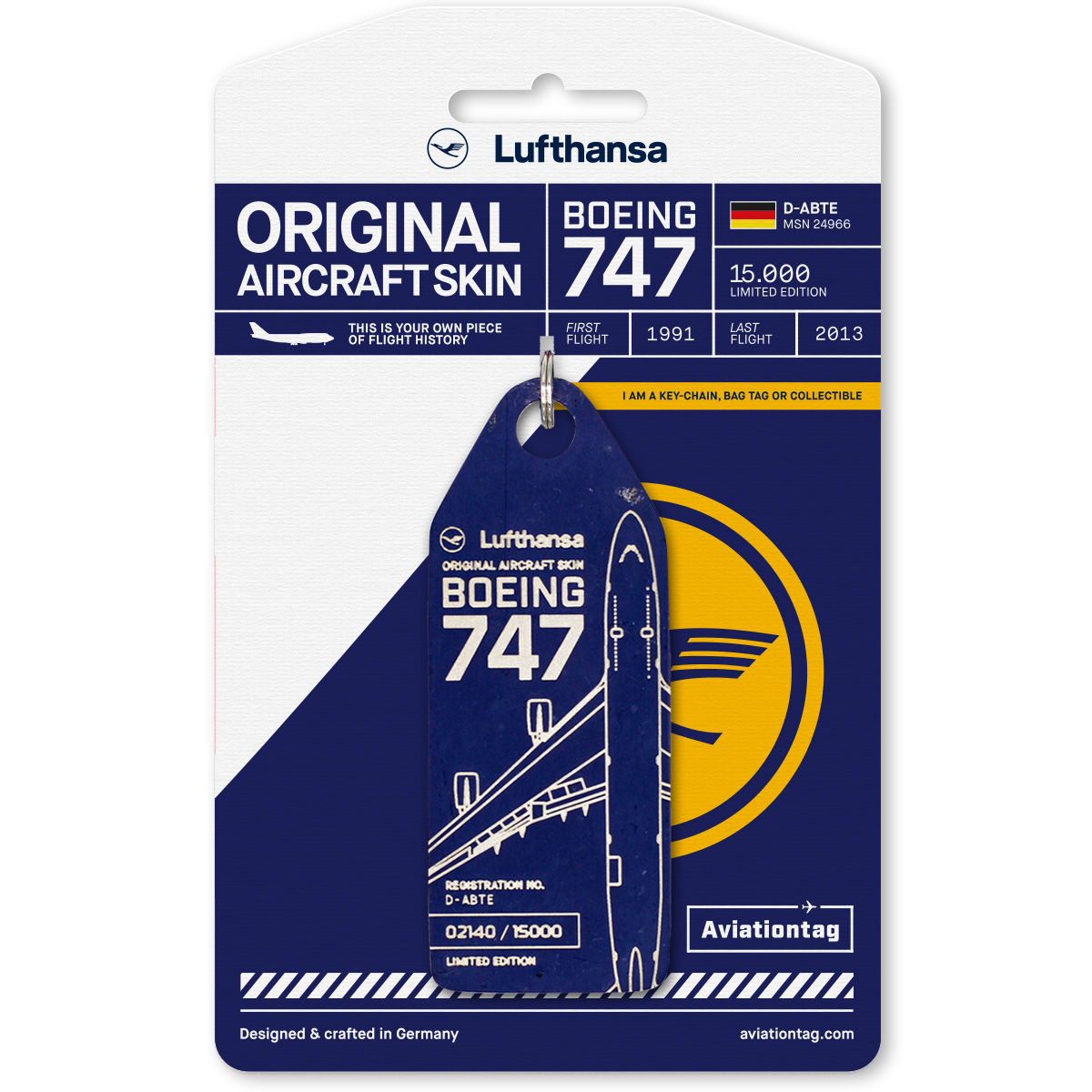 Aviationtag Lufthansa Boeing 747 D-ABTE