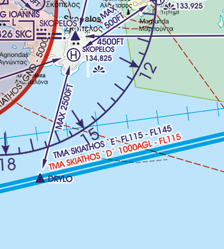 Rogers Data VFR Flugkarte Griechenland Süd West 1:500.000, laminiert