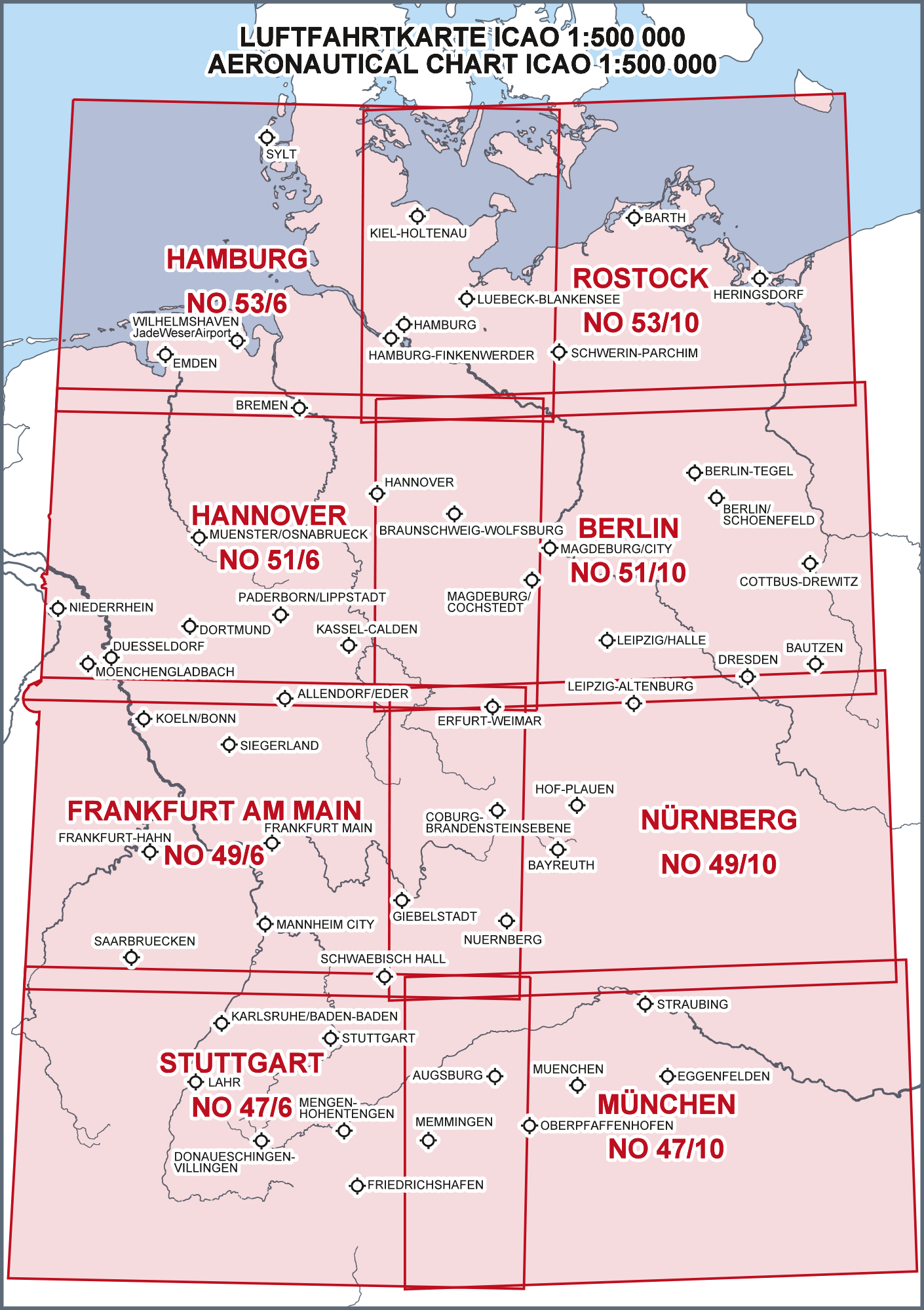ICAO Flugkarte Deutschland 