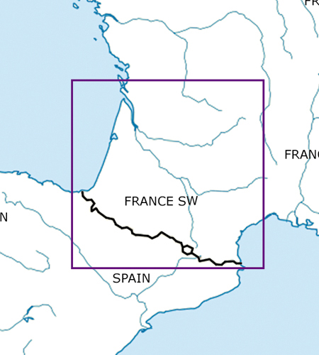 Rogers Data VFR-Karte 2020 Frankreich Süd-Ost 