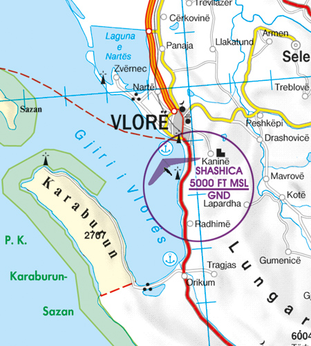 Rogers Data VFR Flugkarte Balkan 1:500.000, laminiert