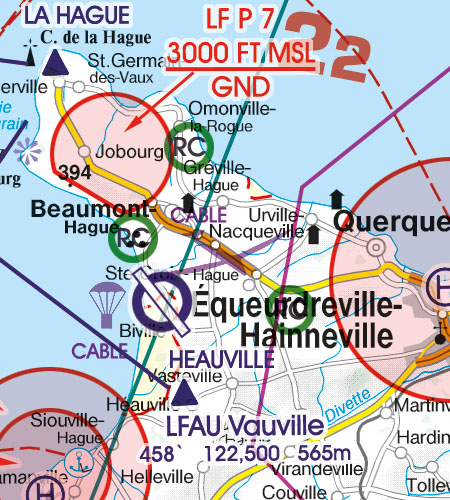 Rogers Data - VFR Flugkarte Frankreich Süd Ost 1:500.000, laminiert