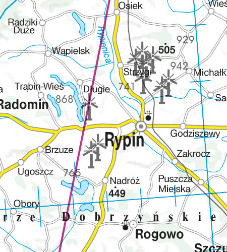 VFR Flugkarte Polen Süd West 1:500.000 von Rogers Data laminiert