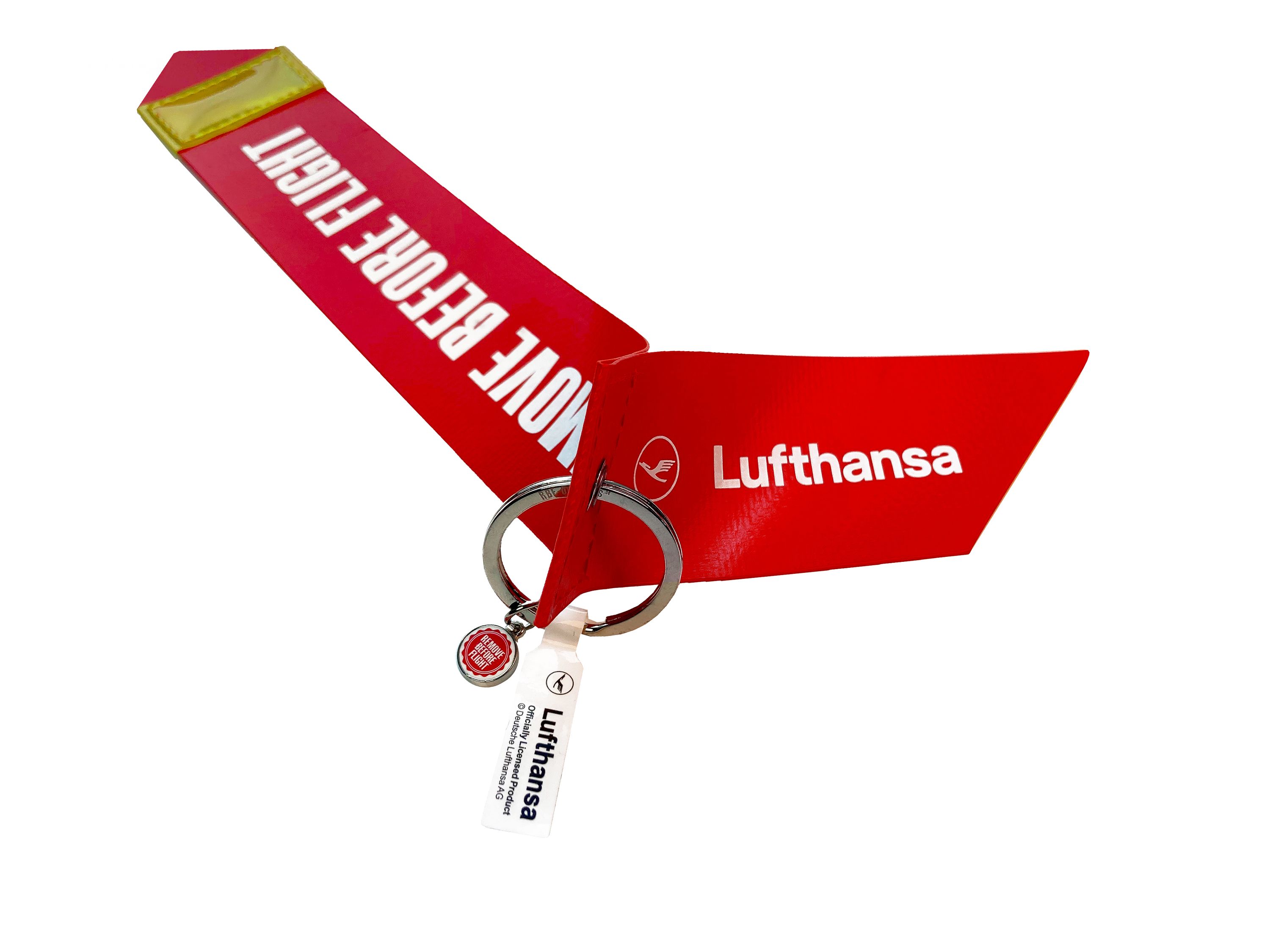 RBF-Originals Schlüsselanhänger Lufthansa Remove Before Flight großer Format
