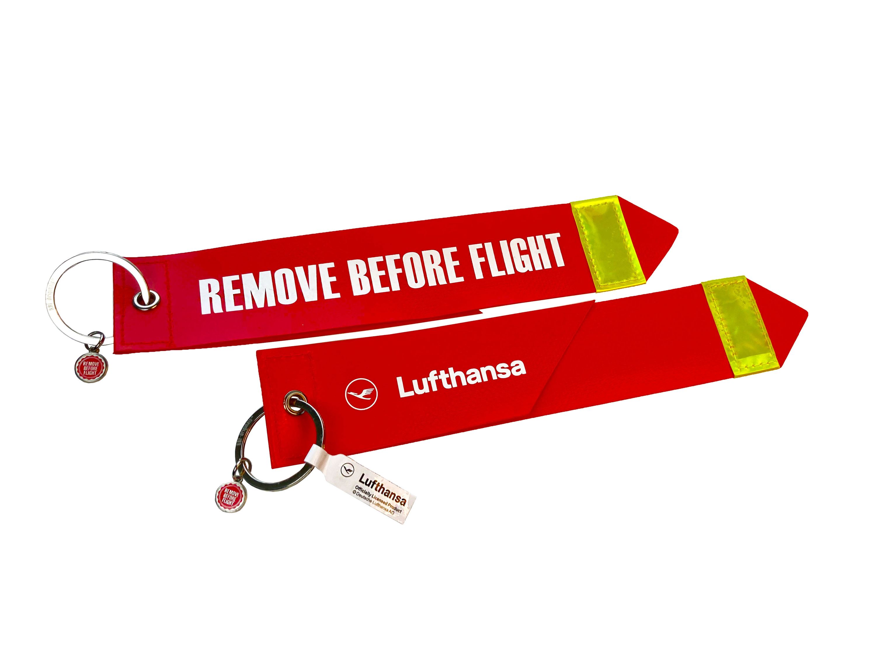 RBF-Originals Schlüsselanhänger Lufthansa Remove Before Flight großer Format