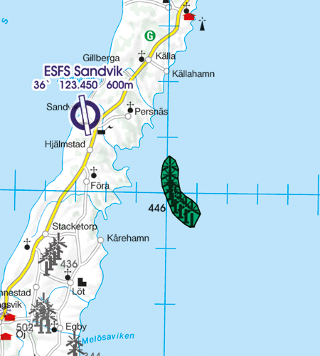Rogers Data VFR Flugkarte  Schweden Zentrum Süd 1:500.000, laminiert