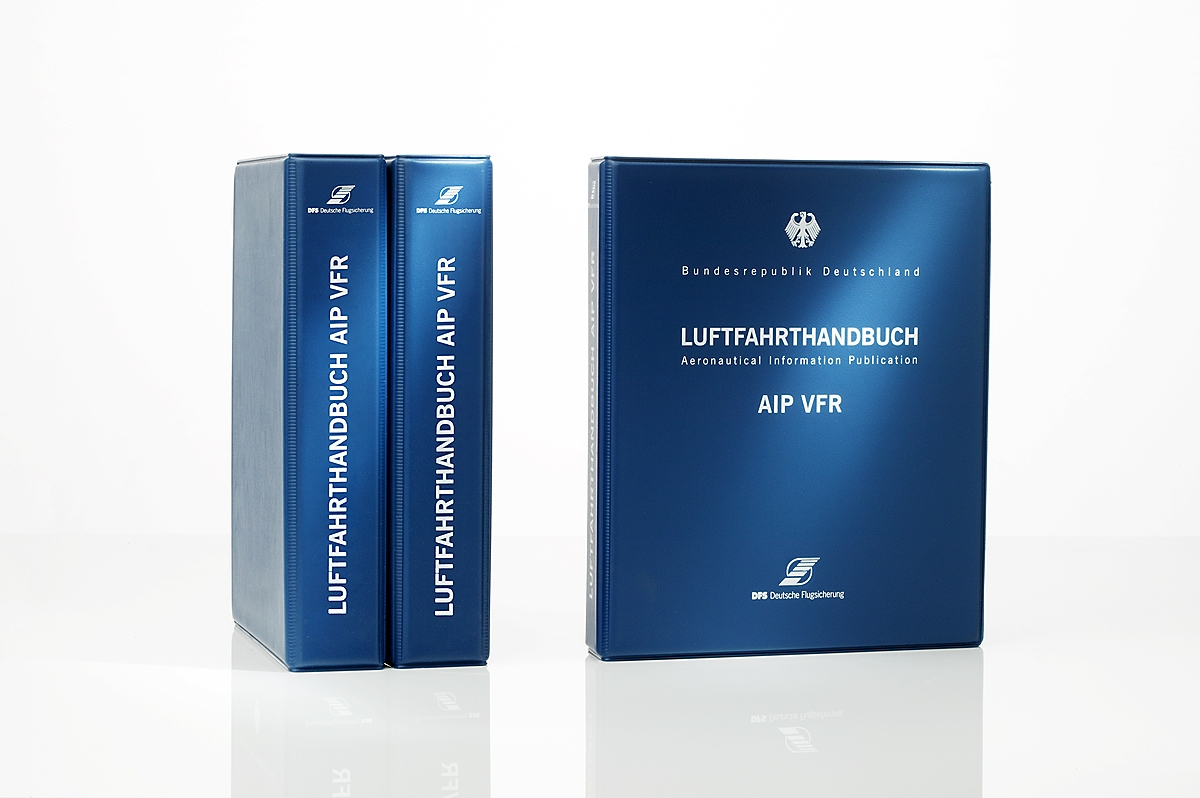 DFS AIP VFR Kunststoff-Ordner schmal für Flugkarten