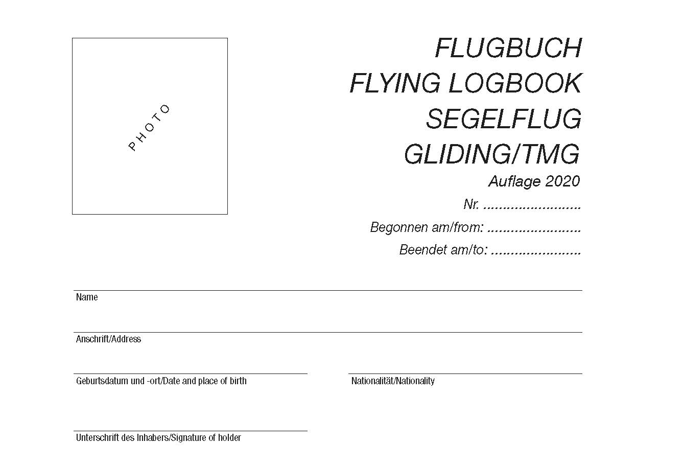 Flugbuch für Segelflieger EU-FCL A6