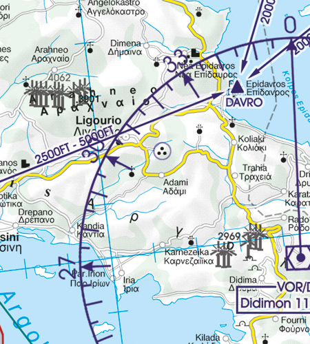 Rogers Data VFR Flugkarte Griechenland Nord 1:500.000, laminiert