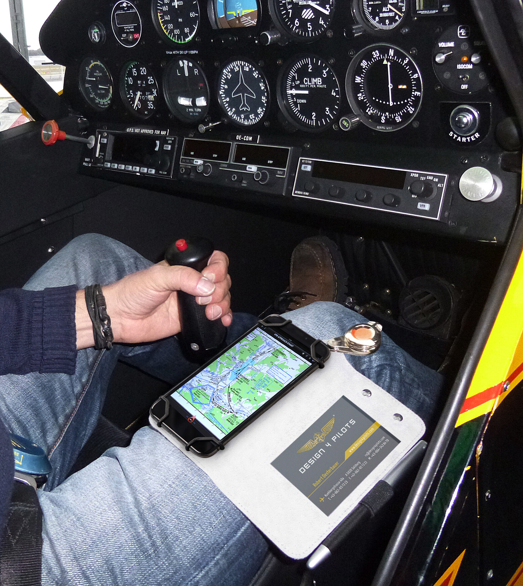 Design4Pilots Piloten-Kniebrett iPilot Tablet mini für Tablets 7 bis 8,5 Zoll 