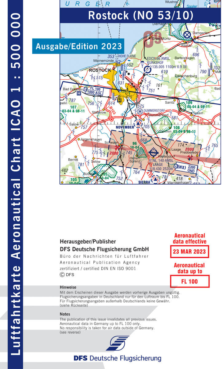 ICAO Flugkarte Deutschland, Blatt Rostock